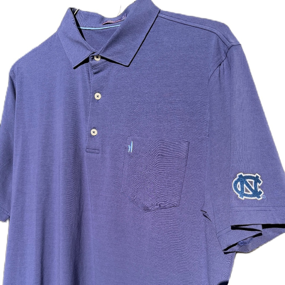 Johnnie-O polo UNC short sleeve shirt Large blue